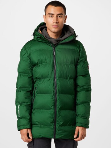 INDICODE JEANS Regular fit Winter Jacket 'Banu' in Green: front