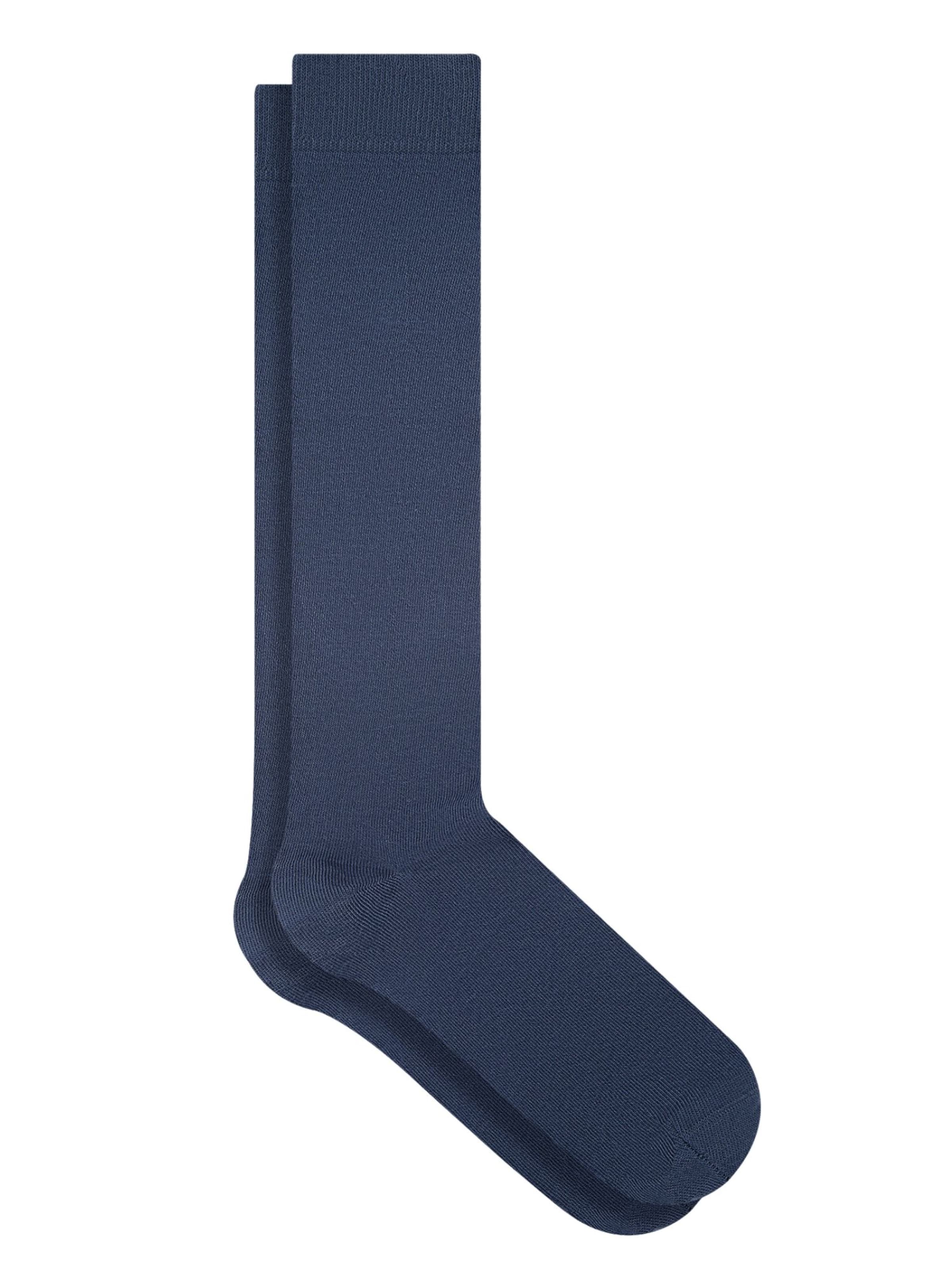 Albero Natur Knee High Socks in Blue: front