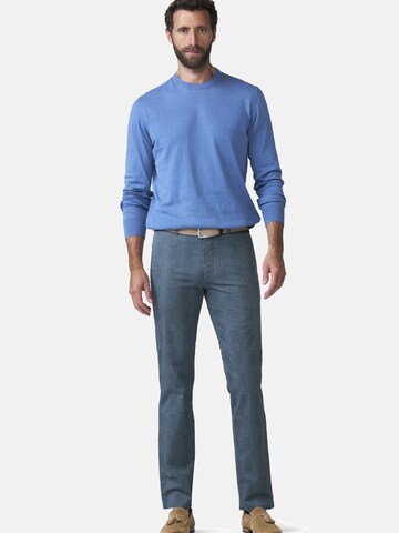 MEYER Regular Chino 'Bonn 1-5078' in Blauw: voorkant