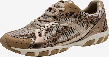 Baskets basses Tamaris en marron : devant