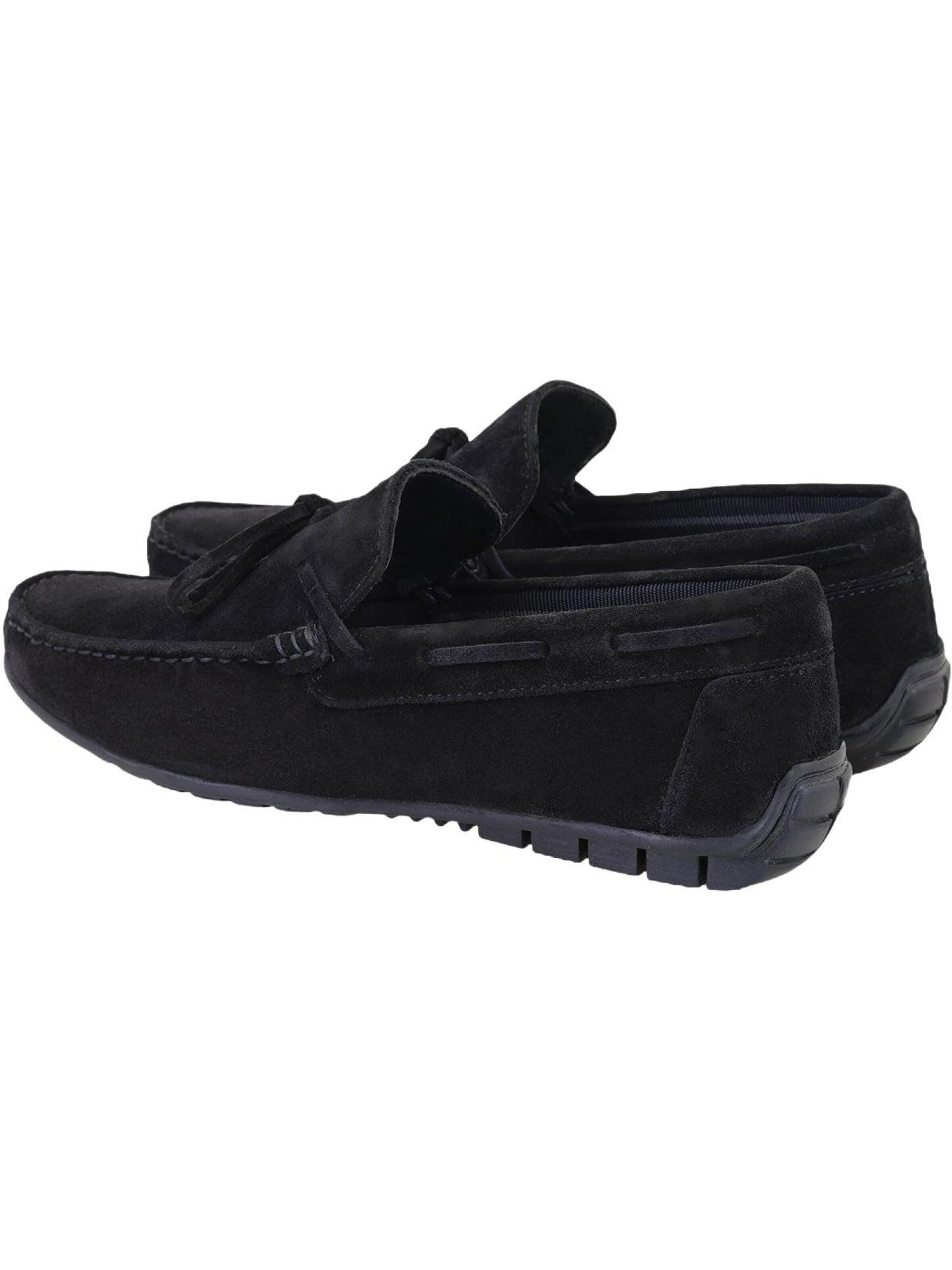 Desa Moccasins 'Slip-Ons' in Black