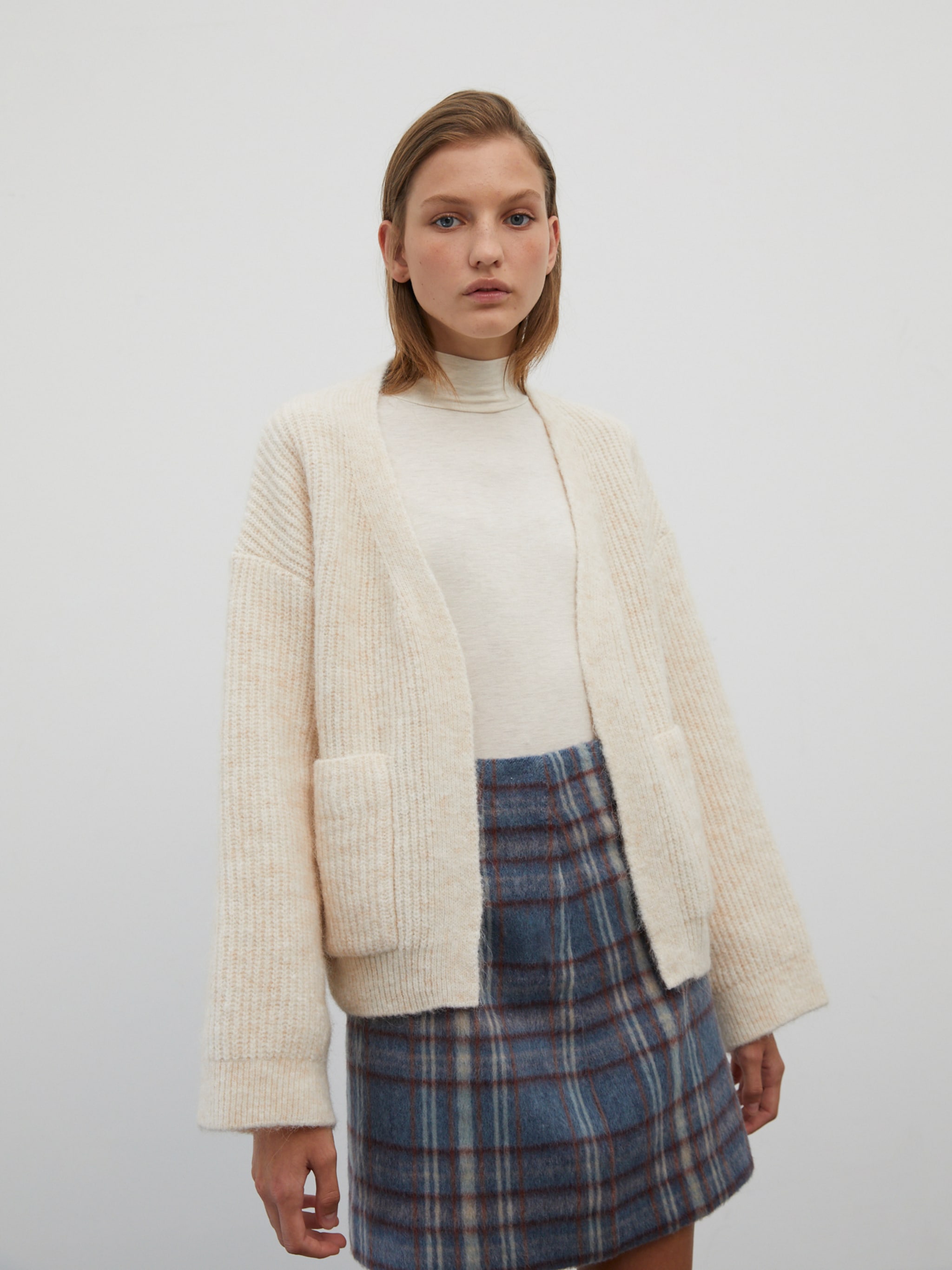 EDITED Producten Gebreid vest 'Henriette' Beige