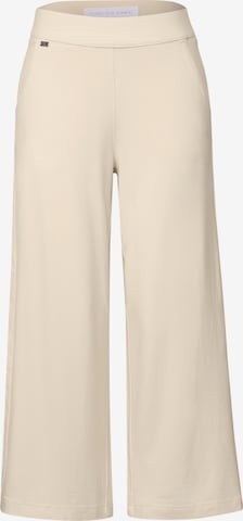 Street One Studio Wide Leg Hose in Beige: Vorderseite