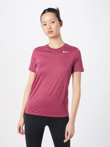 T-shirt fonctionnel NIKE en rose : devant