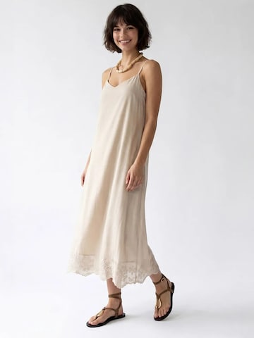 MixRay - Vestido de verão em bege