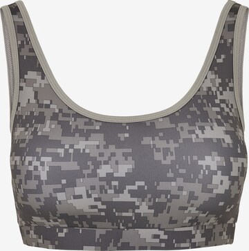 Urban Classics Bralette Bra in Grey: front