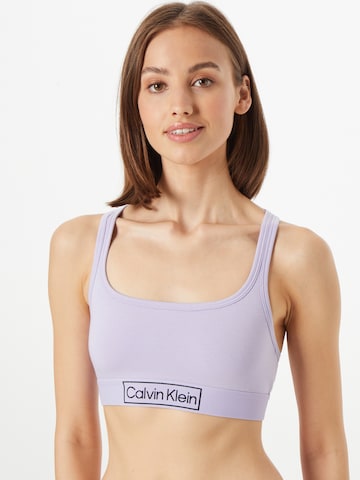 Calvin Klein Underwear Bustier Rintaliivi 'Reimagine Heritage' värissä lila: edessä
