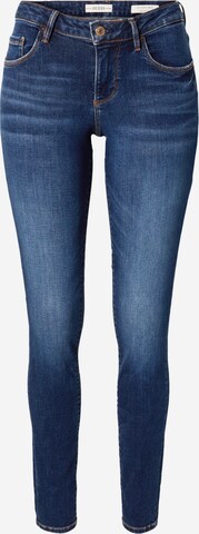 Skinny Jeans 'ANNETTE' de la GUESS pe albastru: față