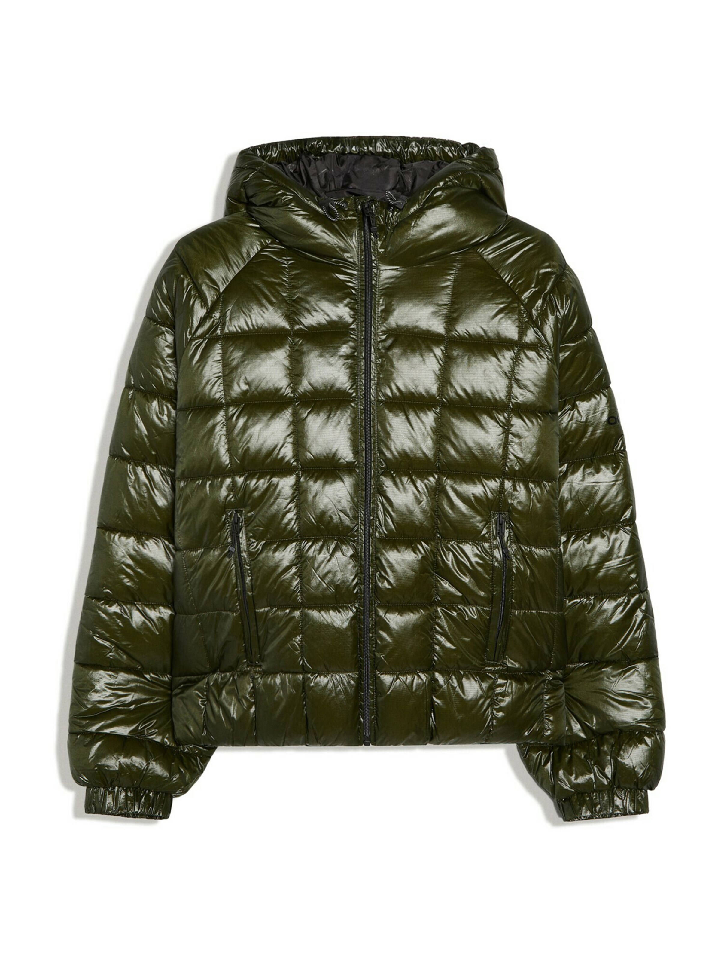 Bershka Tussenjas in Groen: voorkant