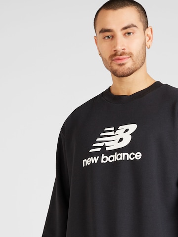 Bluză de molton de la new balance pe negru