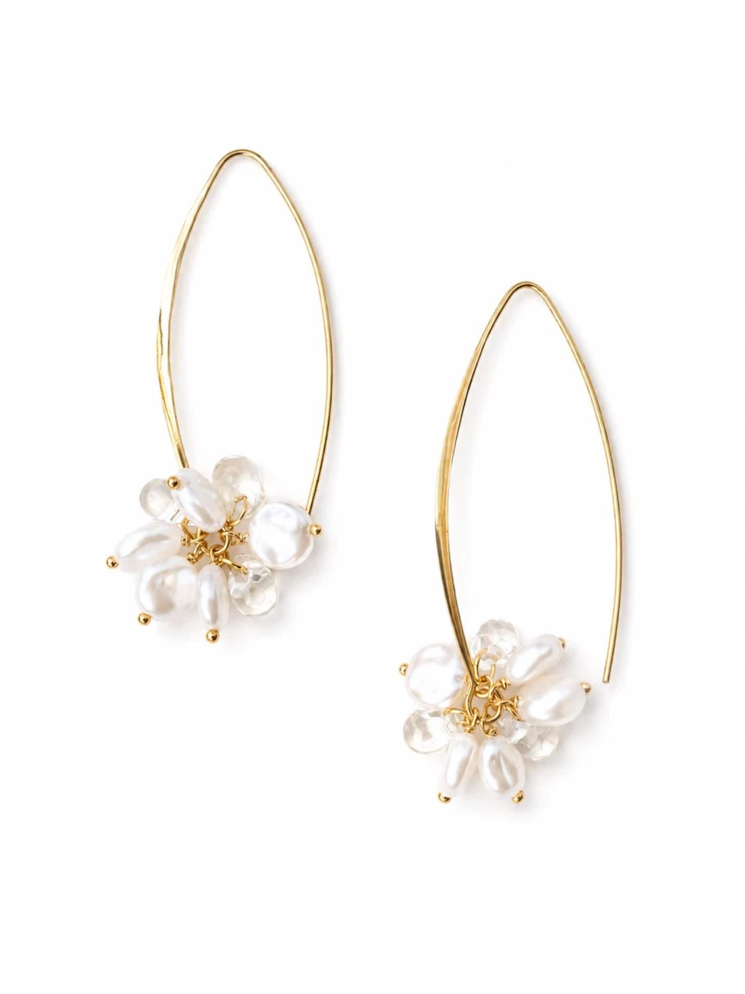 Sally Jane Bridal Ohrringe 'Nola Earrings Gold'‌‌‌‌‌‌‌ in Gold: Vorderseite