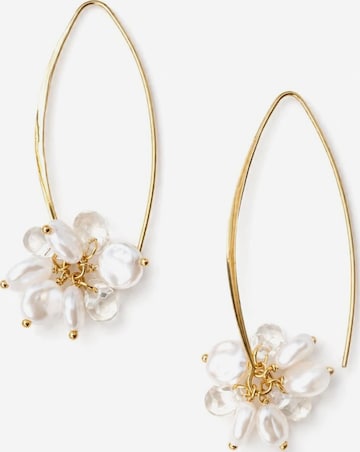 Boucles d'oreilles 'Nola Earrings Gold' Sally Jane Bridal en or : devant