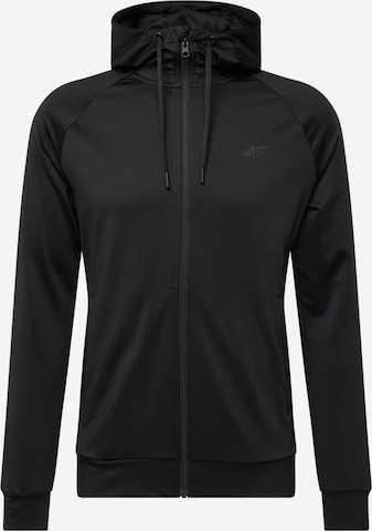 4F Training Jacket in Black: front