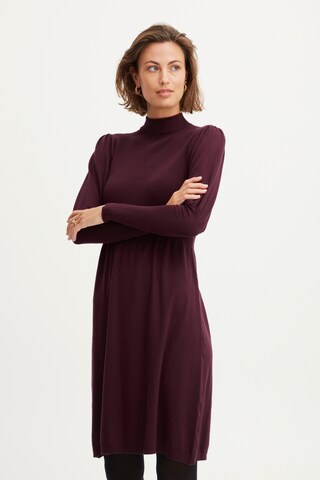 Fransa - Vestido de malha 'DEDINA' em vermelho: frente