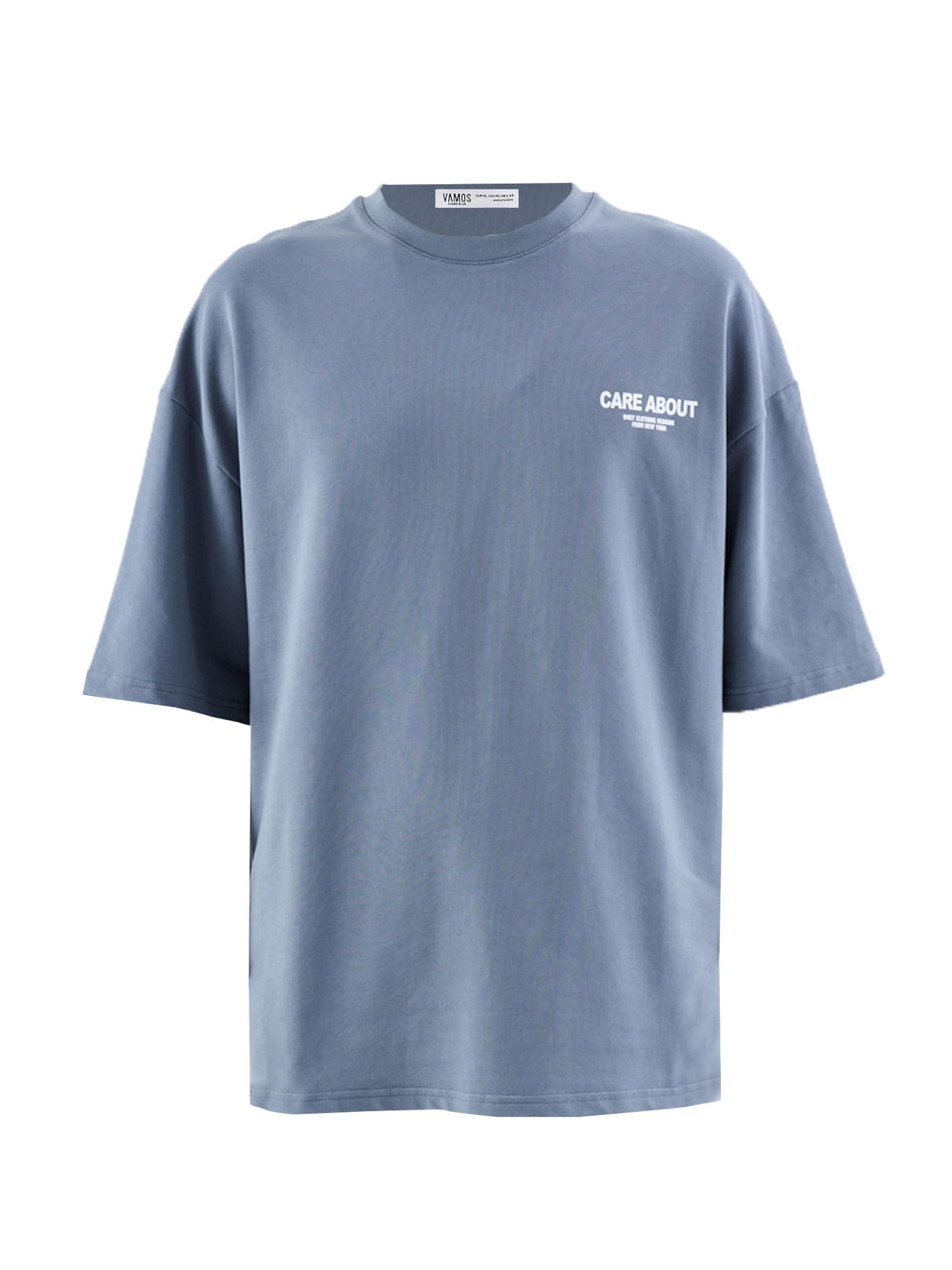 T-Shirt VAMOS CLO en bleu : devant