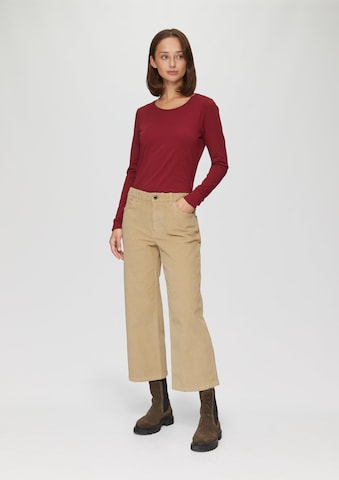 s.Oliver Wide leg Trousers in Brown: front