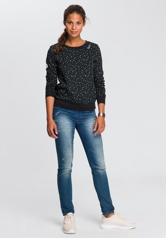 KangaROOS Sweatshirt in Schwarz