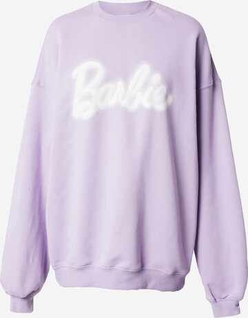 Sweat-shirt 'Barbie' Cotton On en violet : devant