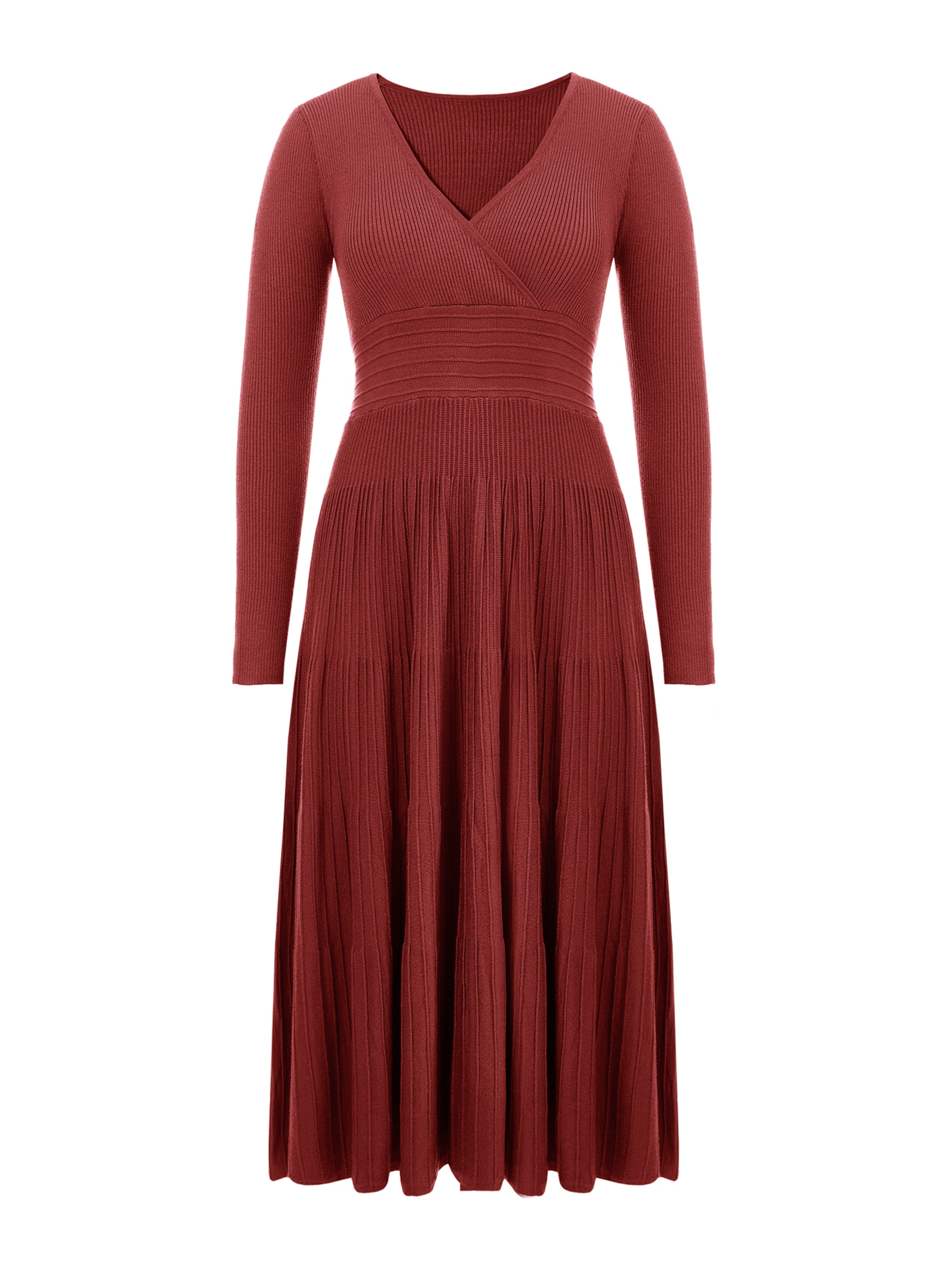 Imily Bela Πλεκτό φόρεμα σε κόκκινο: μπροστά