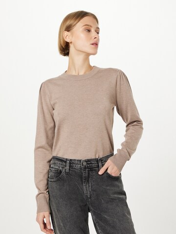 SAINT TROPEZ Sweater 'Mila' in Beige: front