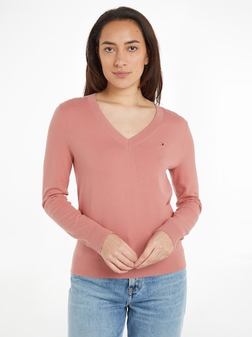 TOMMY HILFIGER Sveter - Ružová: predná strana