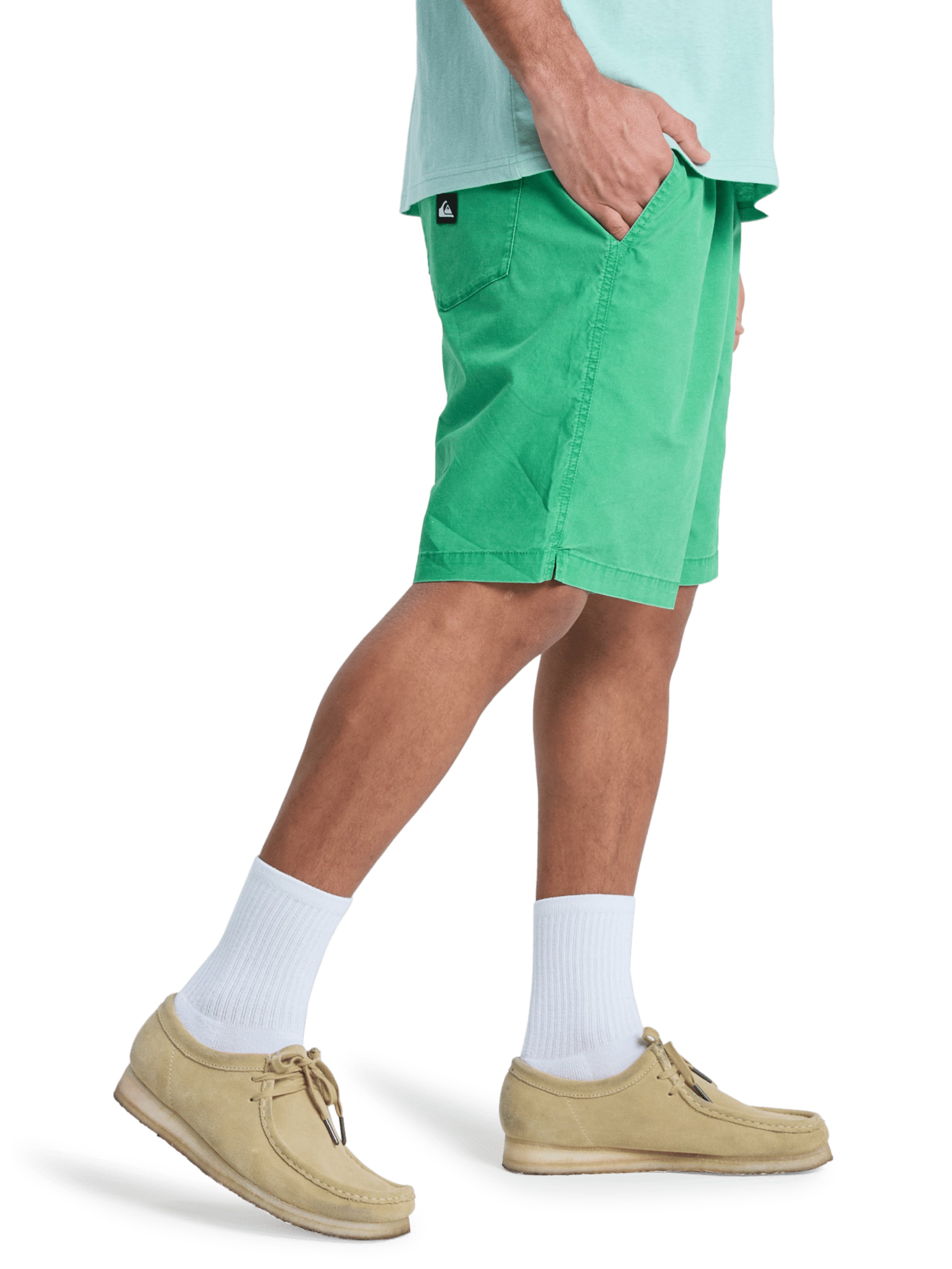 QUIKSILVER Regular Workout Pants 'Taxer' in Green