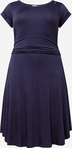 Ragwear Plus Šaty 'IVONE' – modrá: přední strana