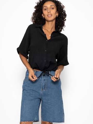 SASSYCLASSY Bluse‌‌‌‌‌‌‌‌ in Schwarz
