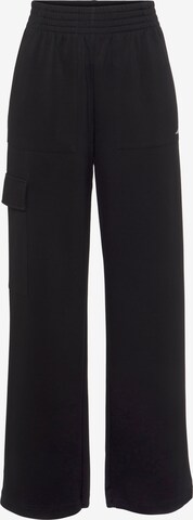 FAYN SPORTS Loose fit Cargo Pants in Black: front
