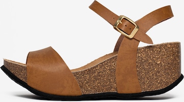 Bayton Sandal 'Maya' i brun: framsida