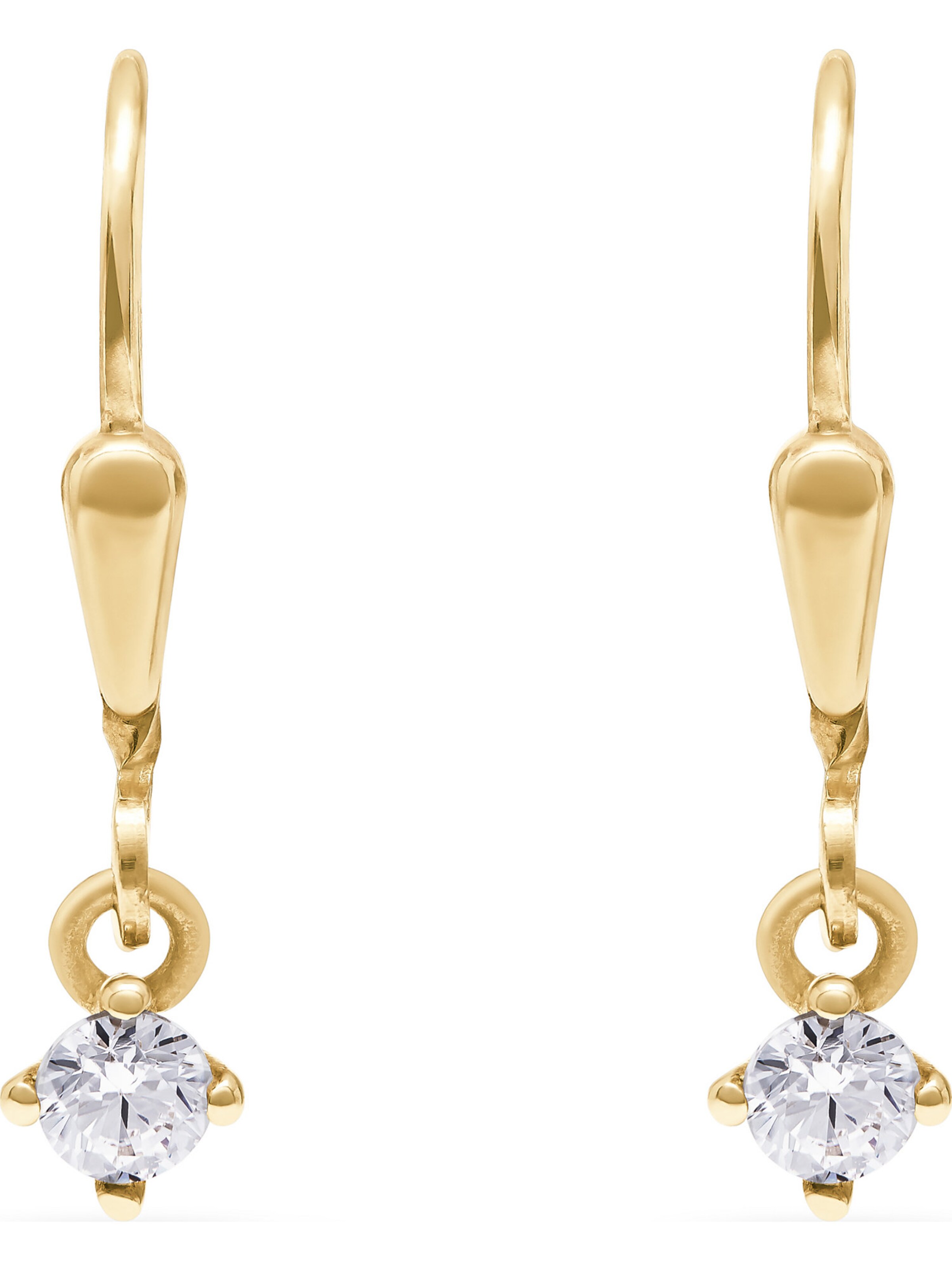 FAVS Earrings in Gold: front