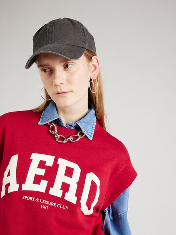 AÉROPOSTALE Sweatshirt in Rood