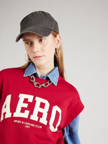 AÉROPOSTALE Sweatshirt in Rood