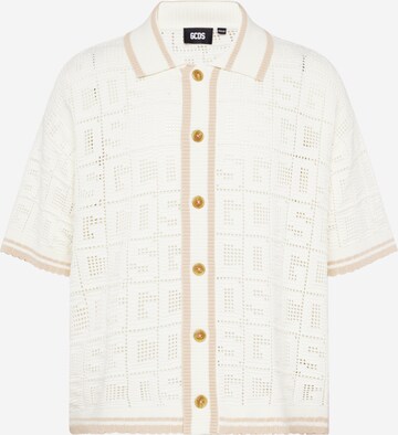 GCDS Regular fit Button Up Shirt in White: front