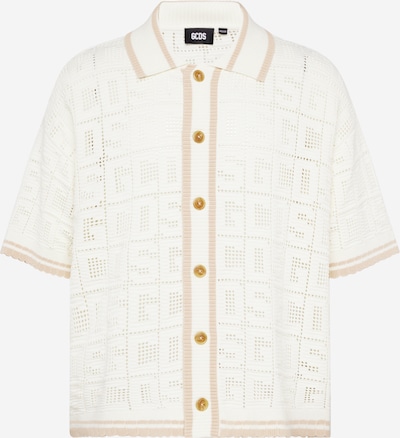 GCDS Button Up Shirt in Brown / Light brown / Off white, Item view