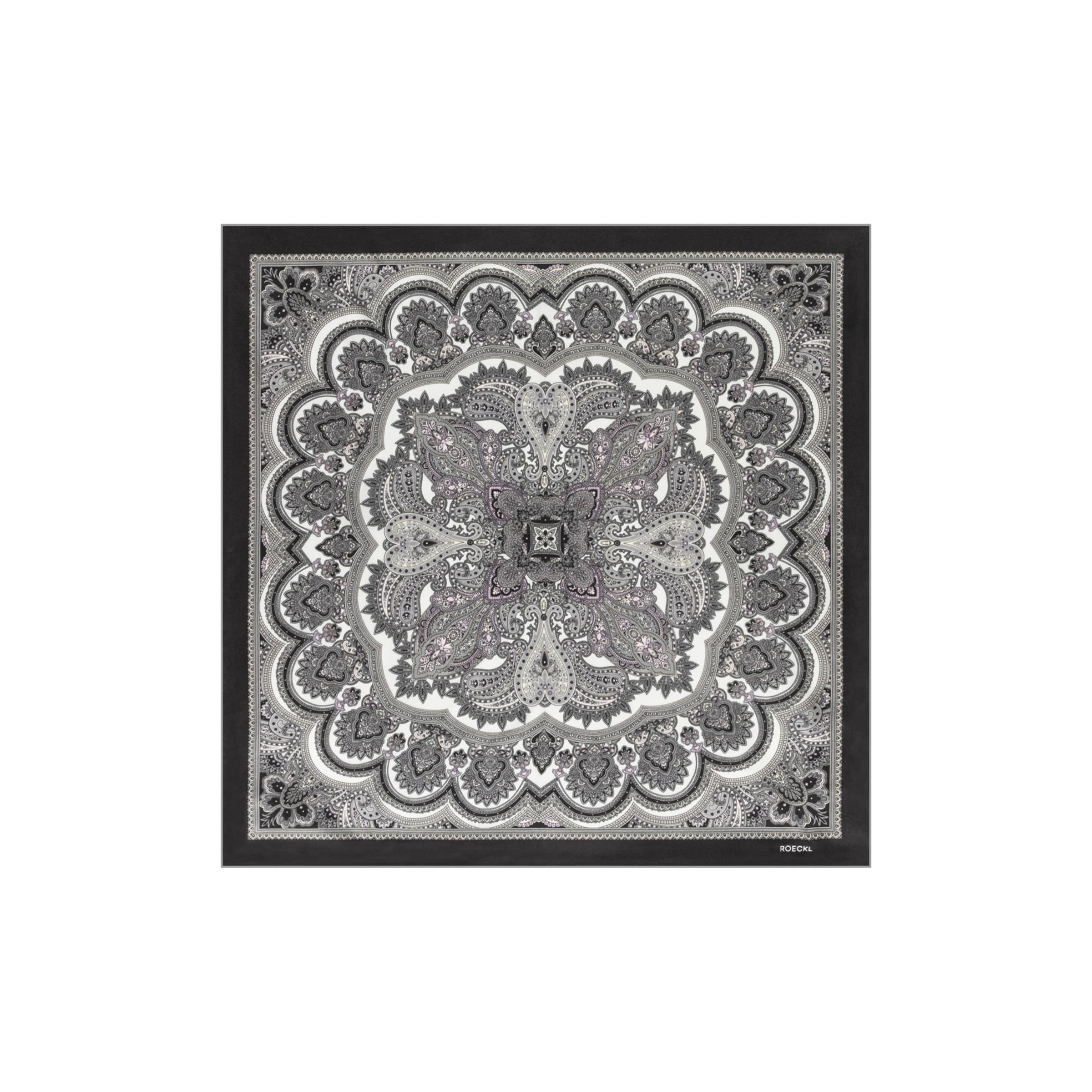 Roeckl Shawl ' FINE PAISLEY' in Grey: front