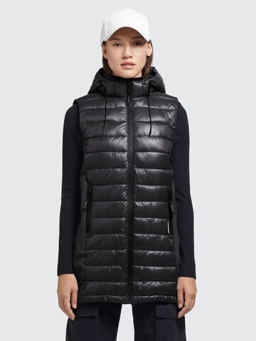 Gilet 'Becca' khujo en noir : devant