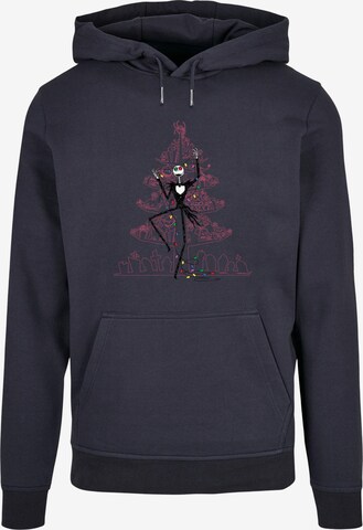 ABSOLUTE CULT Sweatshirt 'The Nightmare Before Christmas - Tree' in Blau: predná strana