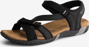 Travelin Sandals 'Helsem' in Black: front