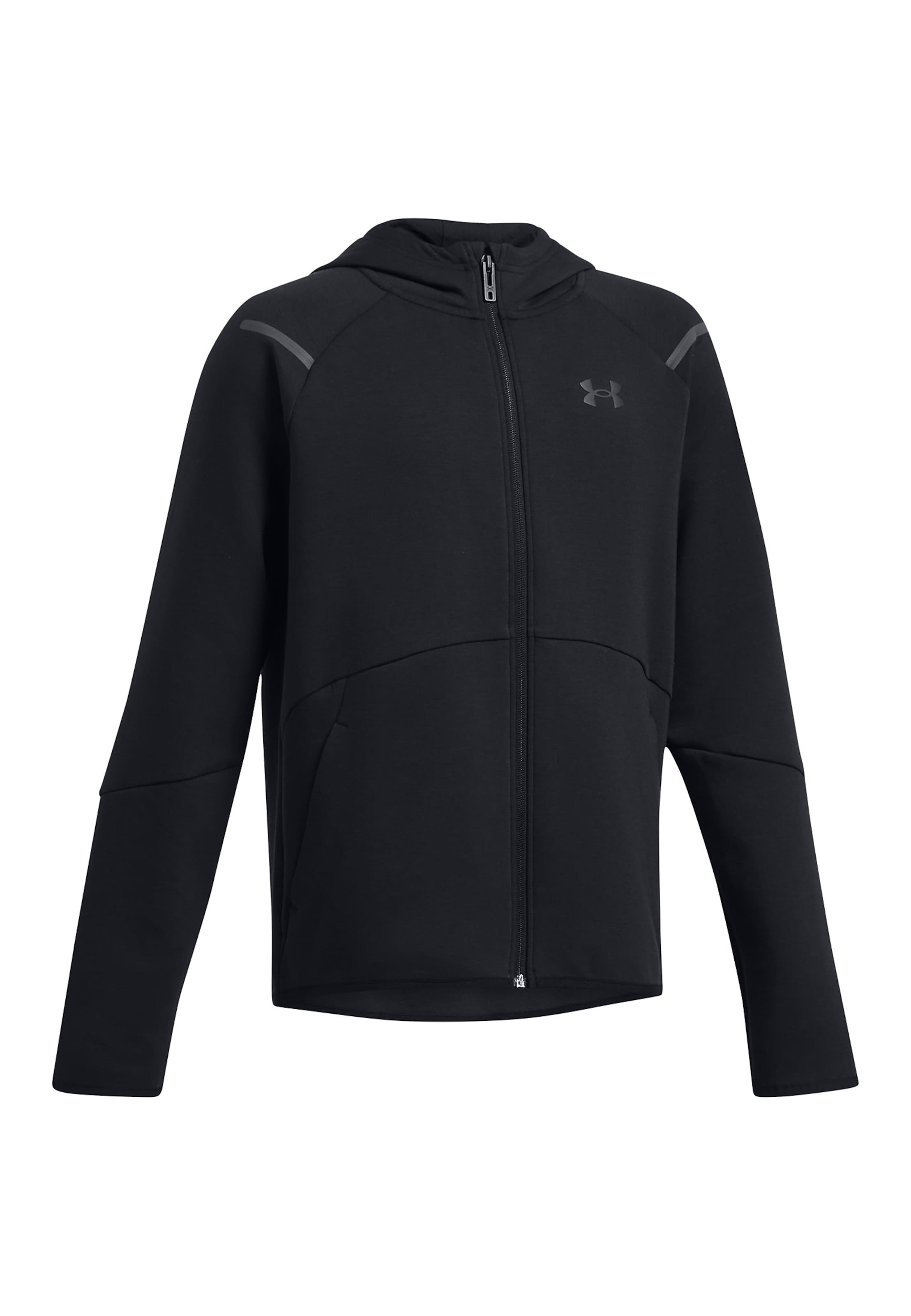 UNDER ARMOUR Fleecejacke  ' Unstoppable  ' in Schwarz