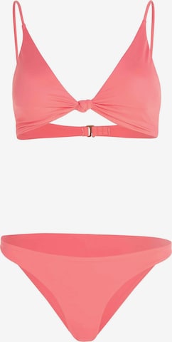 O'NEILL Trojúhelníková Bikiny – pink: přední strana