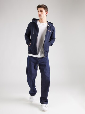 GUESS JEANS - Casaco em moletão em azul
