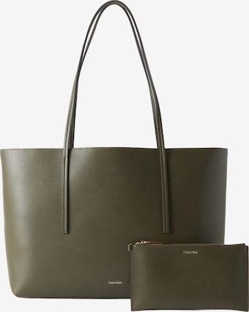 Calvin Klein Ostoskassi värissä vihreä: etupuoli