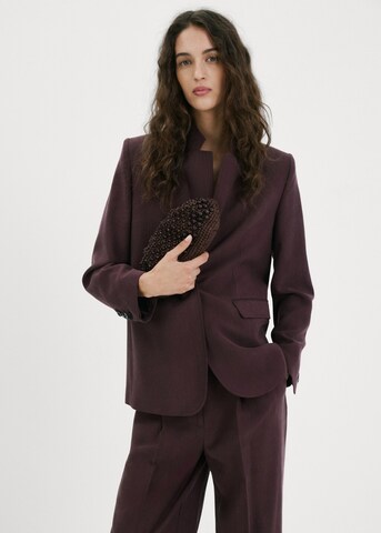 MANGO Clutch 'Puglia' in Brown