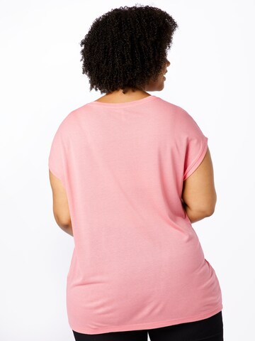 ONLY Carmakoma T-Shirt 'FLAKE' in Pink