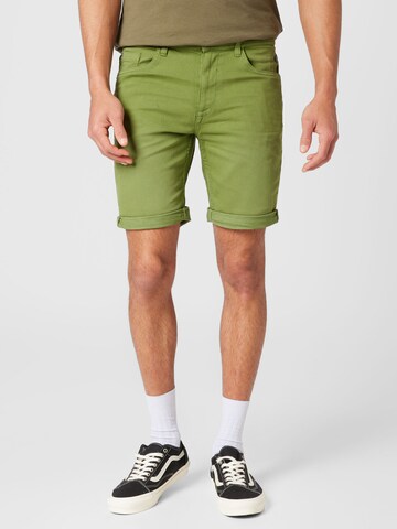 BLEND Regular Trousers in Green: front