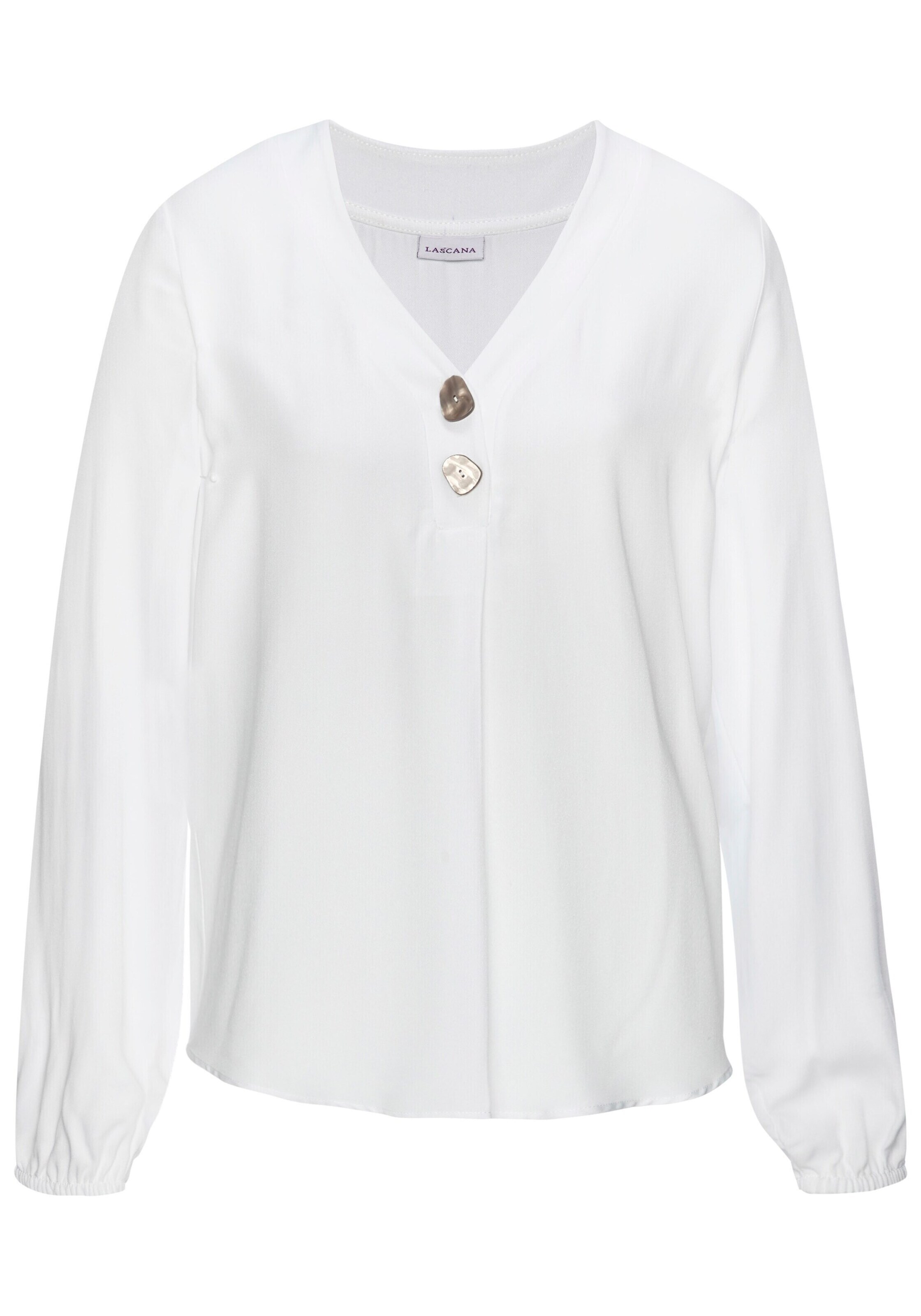 LASCANA Blúz - fehér: elől