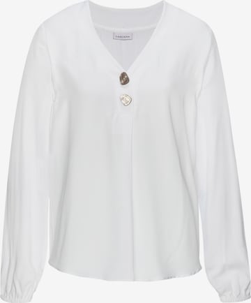 LASCANA - Blusa en blanco: frente