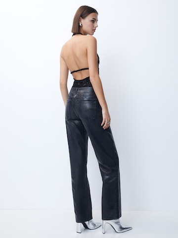 Pull&Bear Shirt Bodysuit in Black