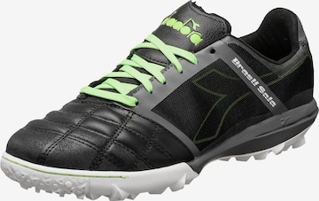 Diadora Soccer Cleats in Black: front